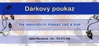 Dárkové poukazy - Masáže